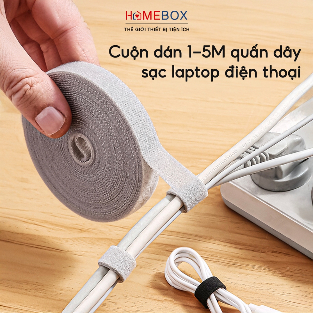 Cuộn Băng Dán Quấn Dây Cáp Sạc Dây Điện Dài 5m, Dây Băng Dính Gai Chống ...