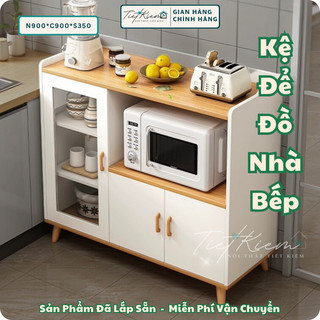 Tủ bếp gỗ để lò vi sóng Nội Thất Tiết Kiệm kebep221