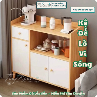 Tủ bếp gỗ để lò vi sóng Nội Thất Tiết Kiệm kebep221