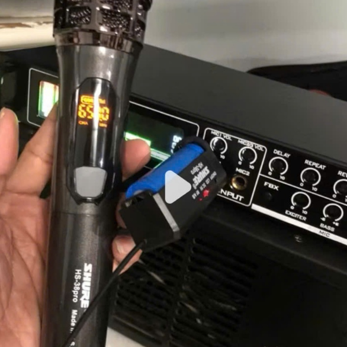 Bộ Micro Không Dây Bluetooth Pin Sạc - HS38pro Hát Karaoke Gia Đình Chuyên Nghiệp, Bảo Hành 12 Tháng