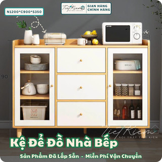 Tủ bếp để lò vi sóng gỗ NTTK tubep891