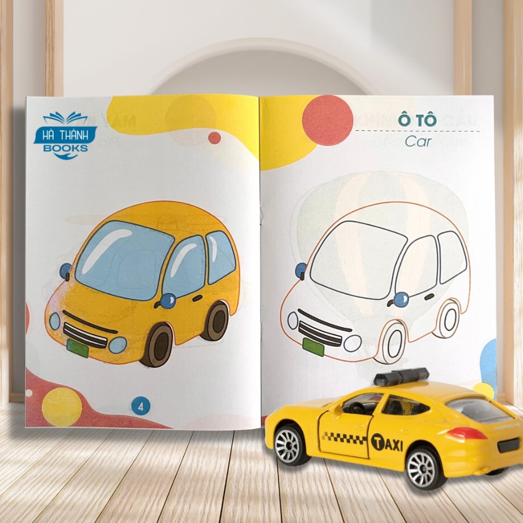 Sách Tô Màu Cho Bé - Bộ 10 Cuốn Nhiều Chủ Đề Tặng Kèm Bút Tô Màu Cho Bé Phát Triển Tư Duy Sáng Tạo