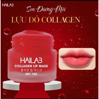 Son Dưỡng Môi Lựu Đỏ Collagen HaiLaB 10g – Giảm Thâm, Dưỡng Ẩm, Hồng Tự Nhiên, Căng Mọng