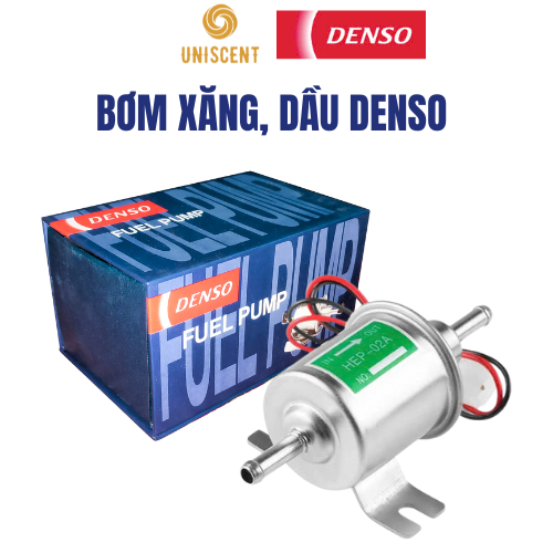 Bơm Xăng/Bơm Dầu/ Bơm 2 Đầu Áp Suất 1MPA/ Lưu Lượng 70L/H - DENSO 12V HEP-02A Made In Japan