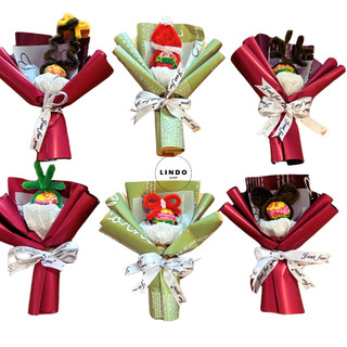 Bó Hoa Kẹo Noel LINDO, Quà Tặng Giáng Sinh Dễ Thương