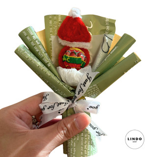 Bó Hoa Kẹo Noel LINDO, Quà Tặng Giáng Sinh Dễ Thương