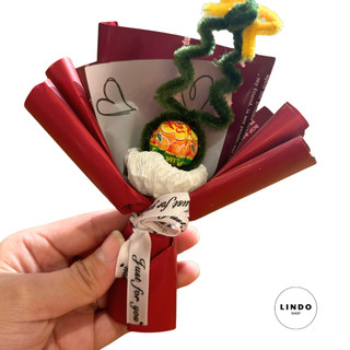 Bó Hoa Kẹo Noel LINDO, Quà Tặng Giáng Sinh Dễ Thương