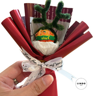 Bó Hoa Kẹo Noel LINDO, Quà Tặng Giáng Sinh Dễ Thương