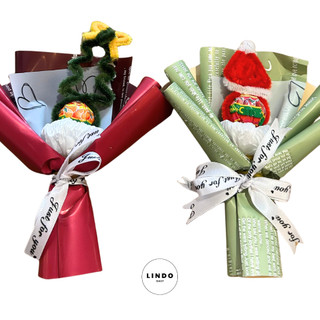 Bó Hoa Kẹo Noel LINDO, Quà Tặng Giáng Sinh Dễ Thương