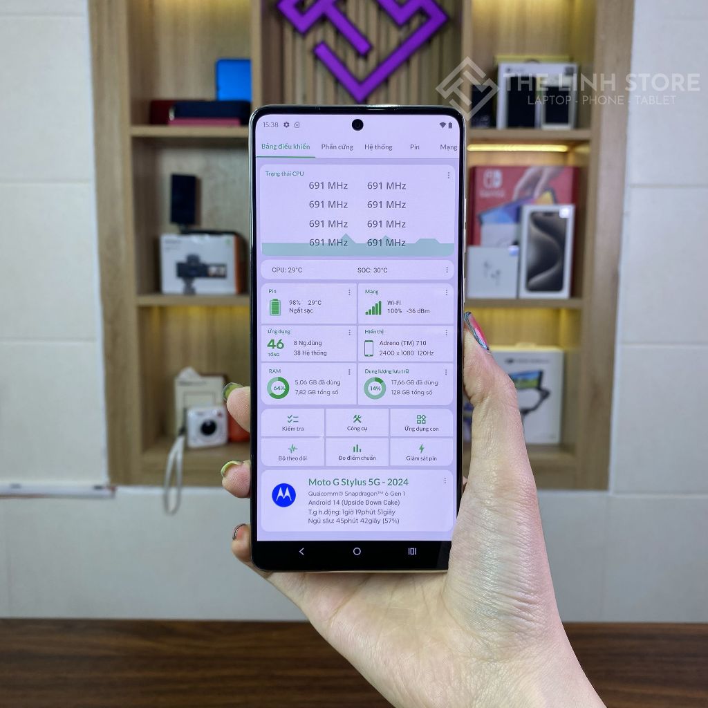[Máy Cũ] Điện thoại Motorola Moto G Stylus 5G (2024) XT2419 - Snapdragon 6 Gen 1 màn P-OLED 120Hz | BigBuy360 - bigbuy360.vn