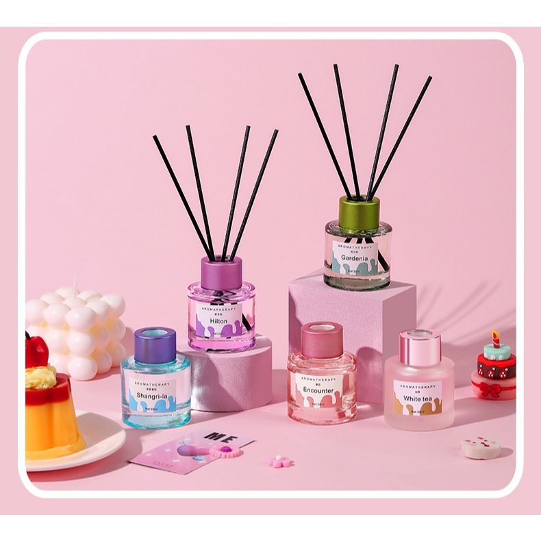Tinh Dầu Thơm Thiên Nhiên Varomas 50ml Bản Nhiều Màu Để Phòng Que Gỗ Tự Khuếch Tán Thanh Lọc Khử Mùi Không Khí KT121