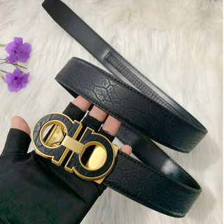 Thắt lưng nam da bò dập vân voi vân hoa siêu đẳng cấp khoá gạt tự động chữ a cao cấp, dây pu, bản rộng 3,5cm
