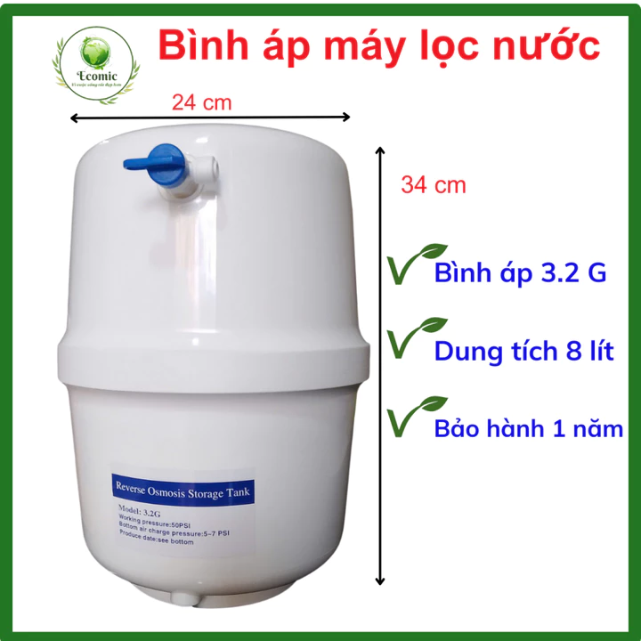 Bình áp máy lọc nước , bình chưa nước máy lọc nước