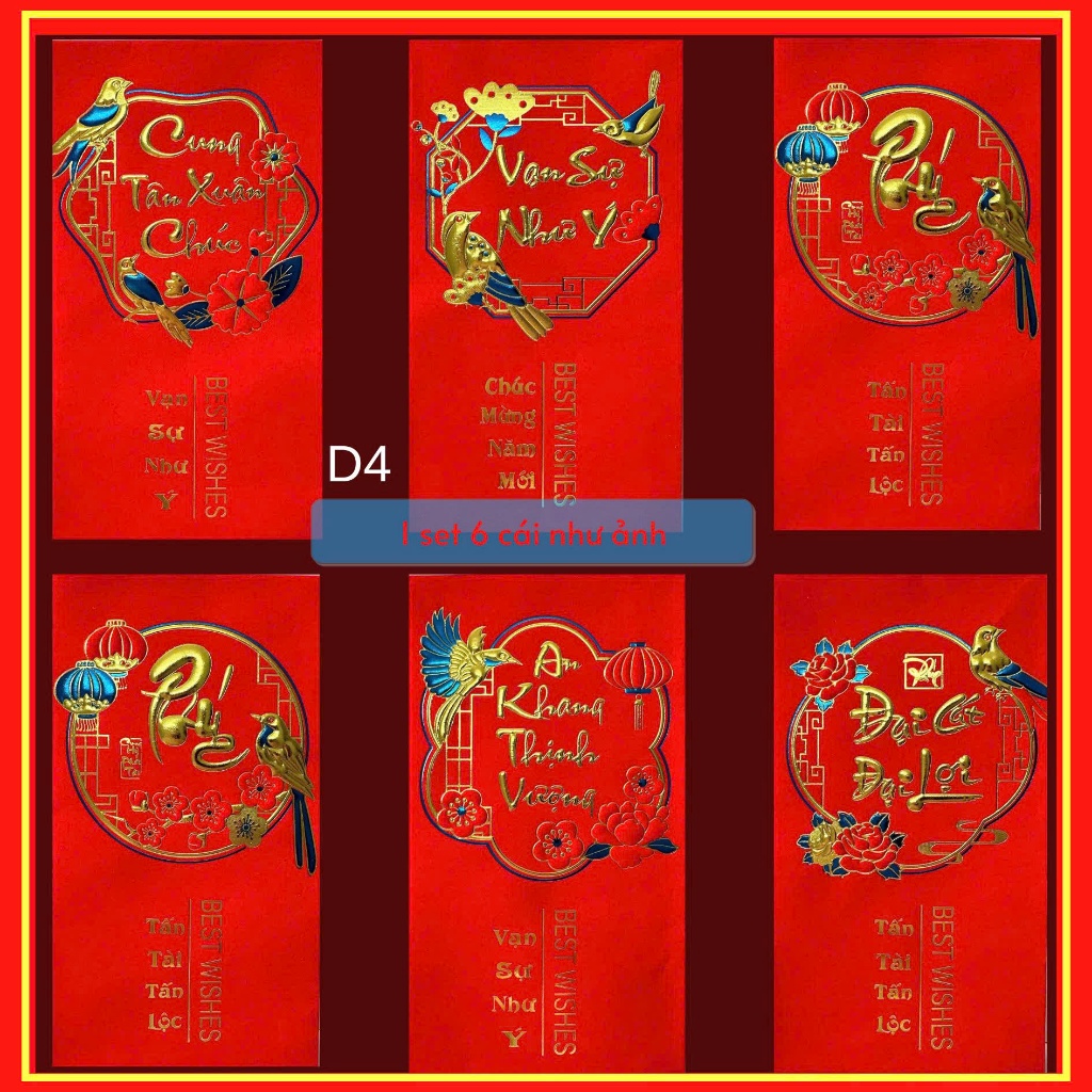 Lì Xì Tết Chữ Nổi 3D Phong Bao Lì Xì Nhung Đỏ Truyền Thống Chữ Dập Tết 2026 Mẫu Mã Sang Trọng-Đồ Chơi Cho Bé PUKAPI