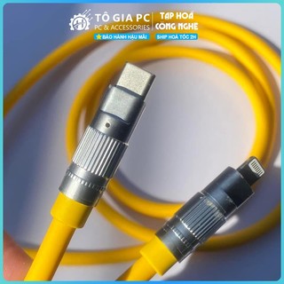 Cáp Sạc Nhanh C-L 27W cho Phone Cao Su Non PD 27W Cho Mọi Dòng Máy IP Chân LN - Có Đèn Led Báo Hiệu