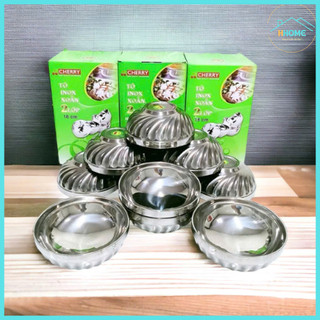 Bộ 2 Tô inox cách nhiệt 2 lớp chống nóng size 18cm - Bát ăn cơm inox