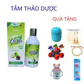 Sữa Tắm Thảo Dược Lợi An Cho Bé Làm Sạch Da Ngừa Rôm Sảy, hăm tã, mẩn ngứa, viêm da, mụn kê, mụn sữa lọ 300ml