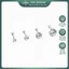 Bông tai bạc TLEE nam nữ nụ đá 925 chốt ren vặn nhiều size cá tính TLEE JEWELRY B0338