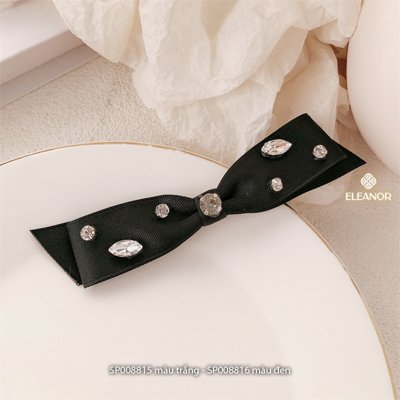 Kẹp tóc nữ Eleanor Accessories đính đá kẹp tóc nơ tiểu thư phụ kiện tóc 8815