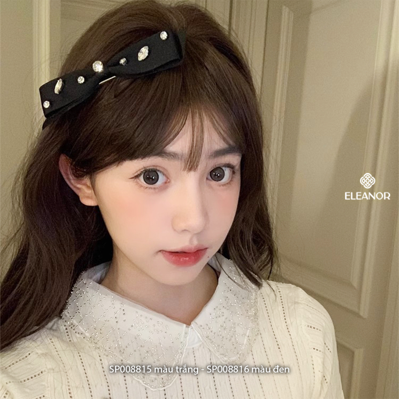 Kẹp tóc nữ Eleanor Accessories đính đá kẹp tóc nơ tiểu thư phụ kiện tóc 8815