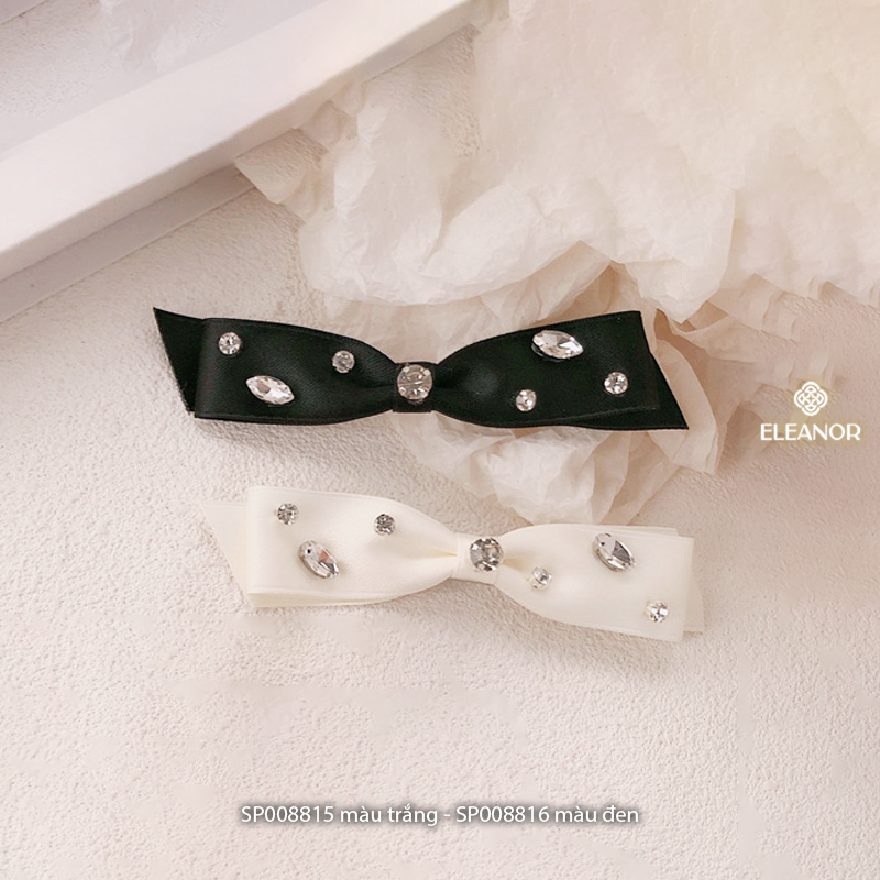 Kẹp tóc nữ Eleanor Accessories đính đá kẹp tóc nơ tiểu thư phụ kiện tóc 8815