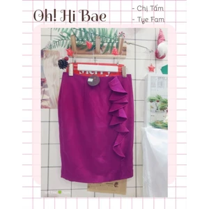 Chân váy công sở form ôm xẻ sau