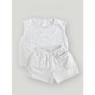 Bộ Ba Lỗ Cotton Trơn Basic Cho Bé Trai Bé Gái, Bộ Mùa Hè Cho Bé Từ 6 -25 Kg❤️FREESHIP❤️