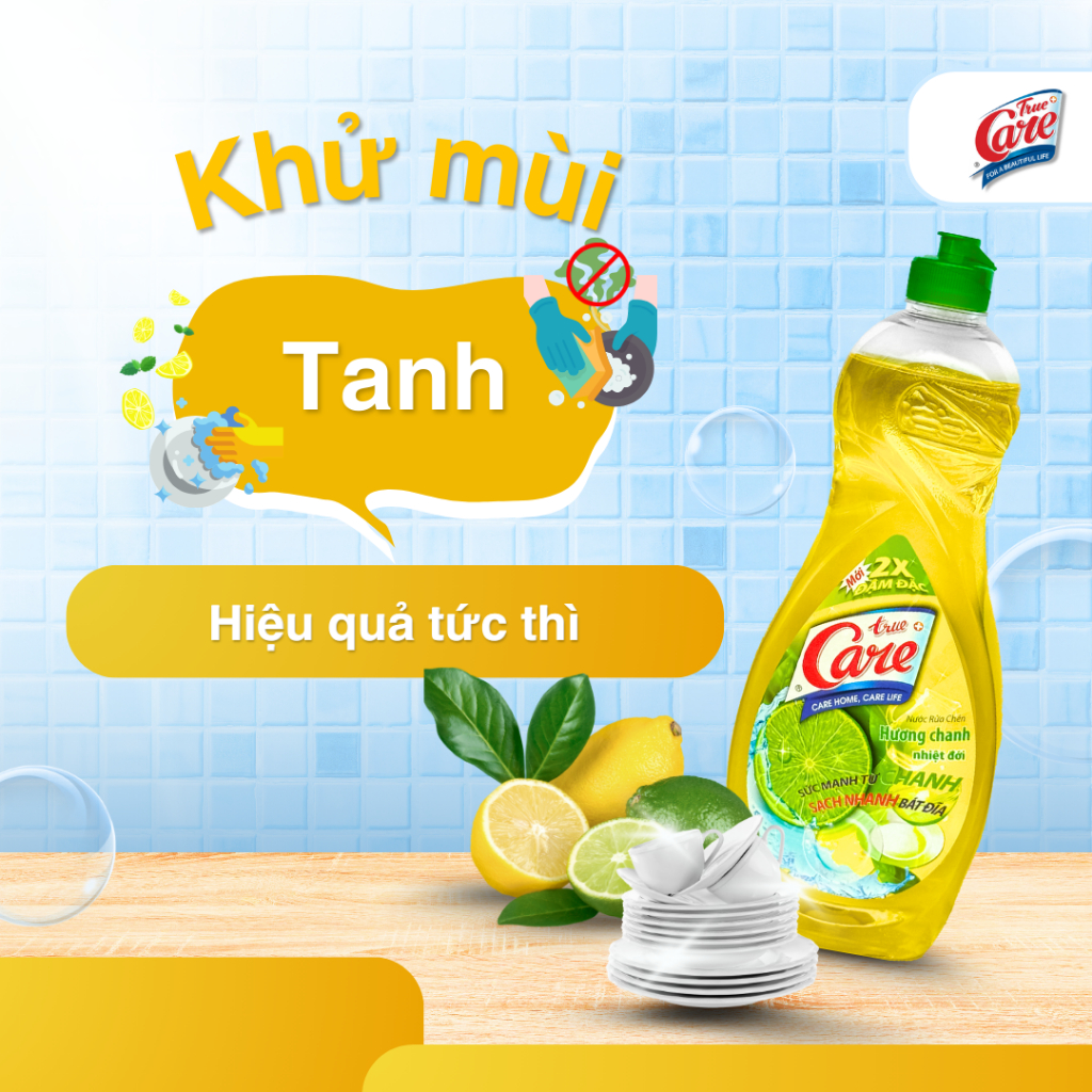 Nước Rửa Chén True Care Hương Chanh 750gr