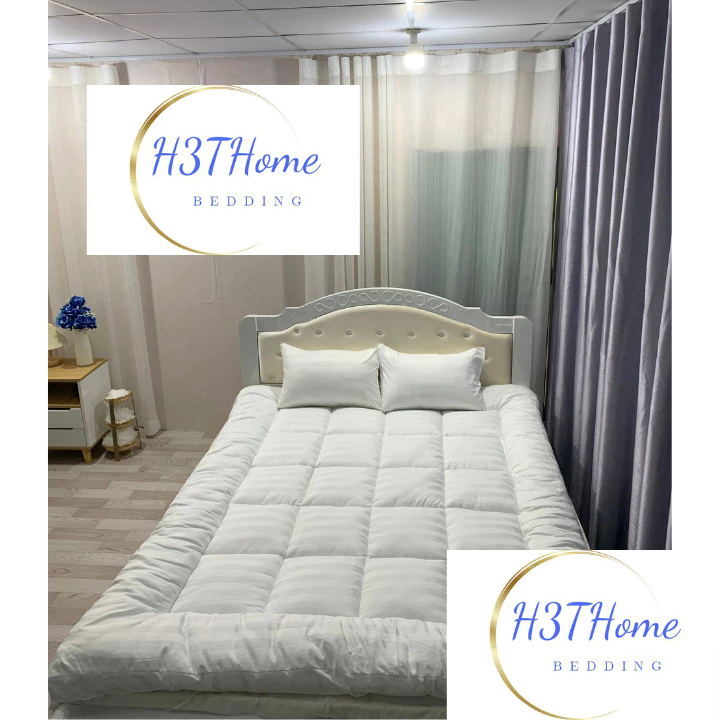Nệm Topper Sọc 3F, Đệm Topper Khách Sạn Dày 10cm Tấm Topper Cao Cấp Đầy ...