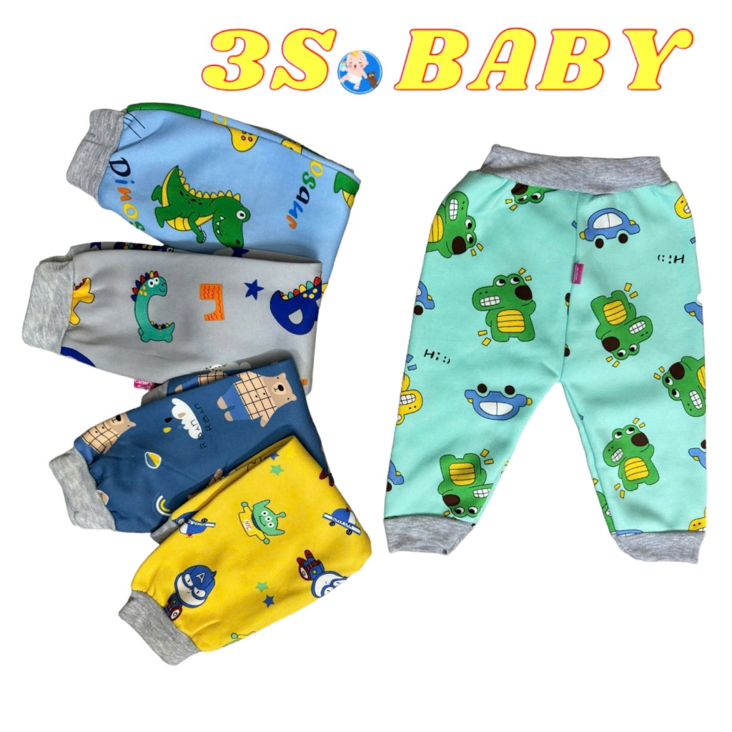 Combo 10 quần dài nỉ lông cho bé trai bé gái từ 5-15kg TTT04