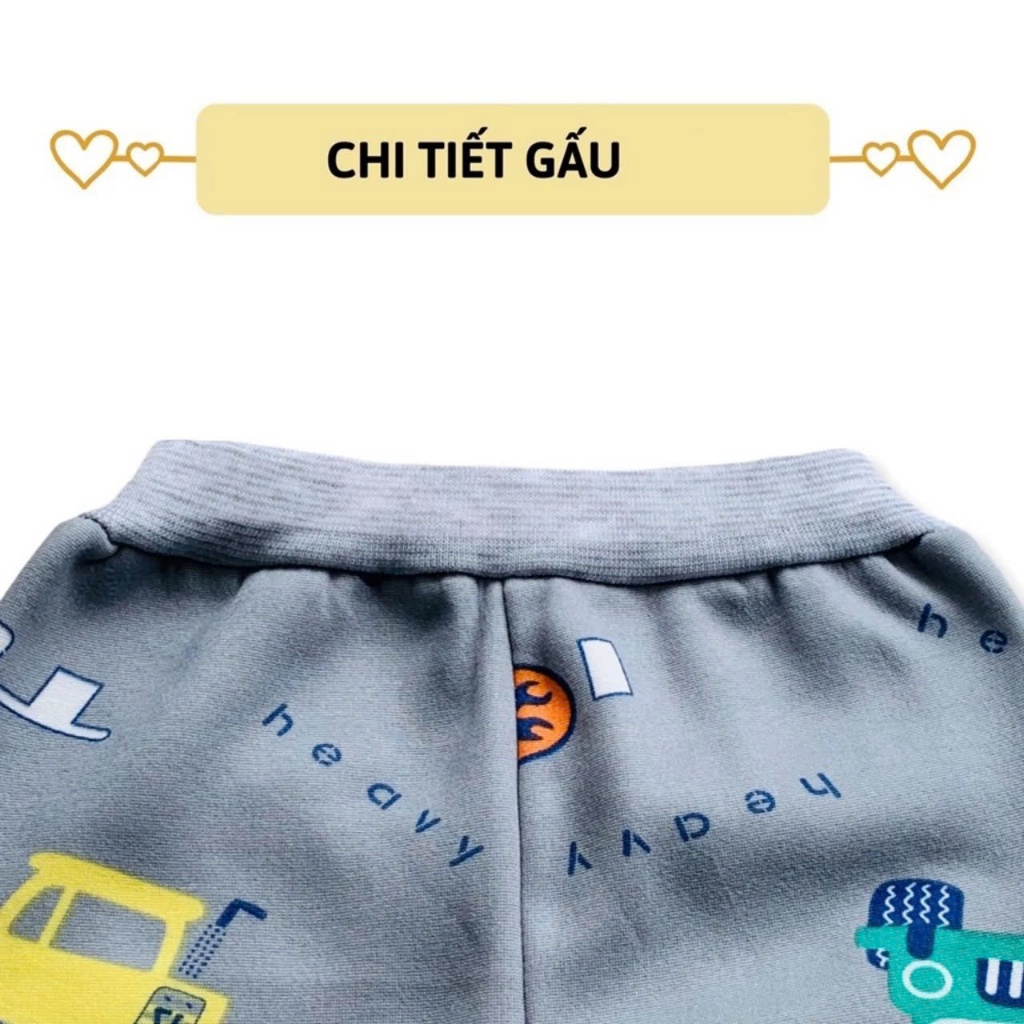 Combo 10 quần dài nỉ lông cho bé trai bé gái từ 5-15kg TTT04