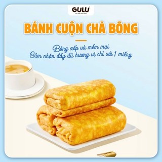 Bánh DA TRỨNG CUỘN KEM CHÀ BÔNG GULU FOODS