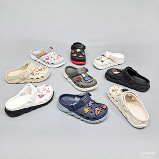 Dép duet max 2 clogs unisex tặng 10 jibbitz stickers, dép sục duet max ii nam nữ cao cấp đi mưa chắc chắn, chống trượt