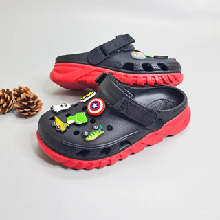 Dép duet max 2 clogs unisex tặng 10 jibbitz stickers, dép sục duet max ii nam nữ cao cấp đi mưa chắc chắn, chống trượt