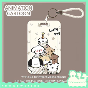 Bao Đựng Thẻ Nhân Viên Nhựa ABS Dog Birthday Hình Cún Yêu Party Sinh Nhật Dễ Thương
