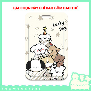 Bao Đựng Thẻ Nhân Viên Nhựa ABS Dog Birthday Hình Cún Yêu Party Sinh Nhật Dễ Thương