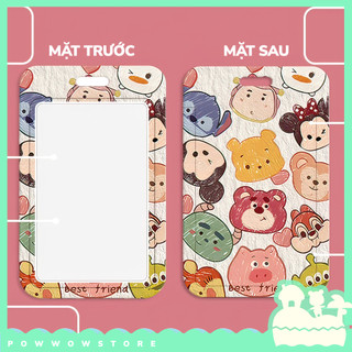 Bao Đựng Thẻ Nhân Viên Nhựa ABS Phong Cách Nhân Vật Hoạt Hình Tsum Tsum Đáng Yêu – Chắc Chắn, Đa Năng, In UV Sắc Nét