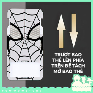 Bao Đựng Thẻ Nhân Viên Nhựa ABS Phong Cách Siêu Anh Hùng Spiderman Tối Giản – In UV Sắc Nét, Đa Năng, Bền Đẹp