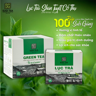 Lục trà túi lọc hộp 15 gói- Trà Shan Tuyết cổ thụ Suối Giàng-SugiTea