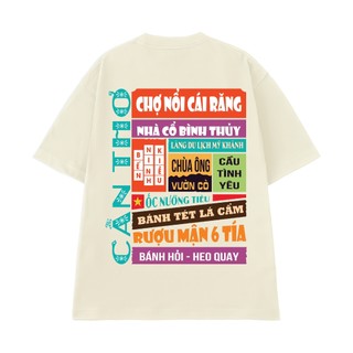 Áo Thun Cần Thơ NGỐ TEE 63 Tỉnh Thành và Địa Danh Form Unisex Rộng Rãi Vải Cotton Thoáng Mát