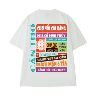 Áo Thun Cần Thơ NGỐ TEE 63 Tỉnh Thành và Địa Danh Form Unisex Rộng Rãi Vải Cotton Thoáng Mát