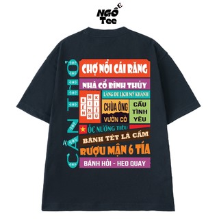 Áo Thun Cần Thơ NGỐ TEE 63 Tỉnh Thành và Địa Danh Form Unisex Rộng Rãi Vải Cotton Thoáng Mát