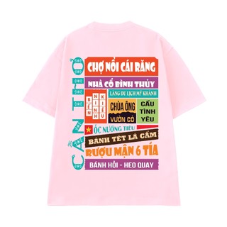 Áo Thun Cần Thơ NGỐ TEE 63 Tỉnh Thành và Địa Danh Form Unisex Rộng Rãi Vải Cotton Thoáng Mát