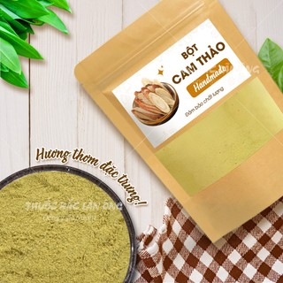 Bột cam thảo 1kg, nguyên chất, thơm mịn, bột pha uống, đắp mặt - Lãn Ông