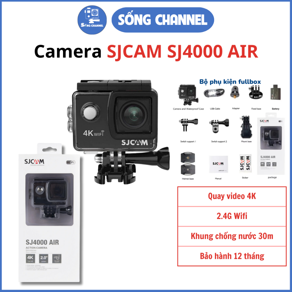 CAMERA SJCAM SJ4000 AIR 4K WIFI | Shopee Việt Nam