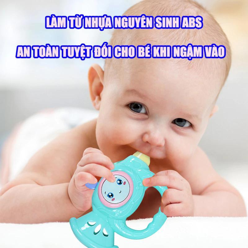 Bộ đồ chơi xúc xắc 7 món hình thú phát nhạc vui nhộn kích thích vận động và giác quan cho bé, an toàn cho trẻ