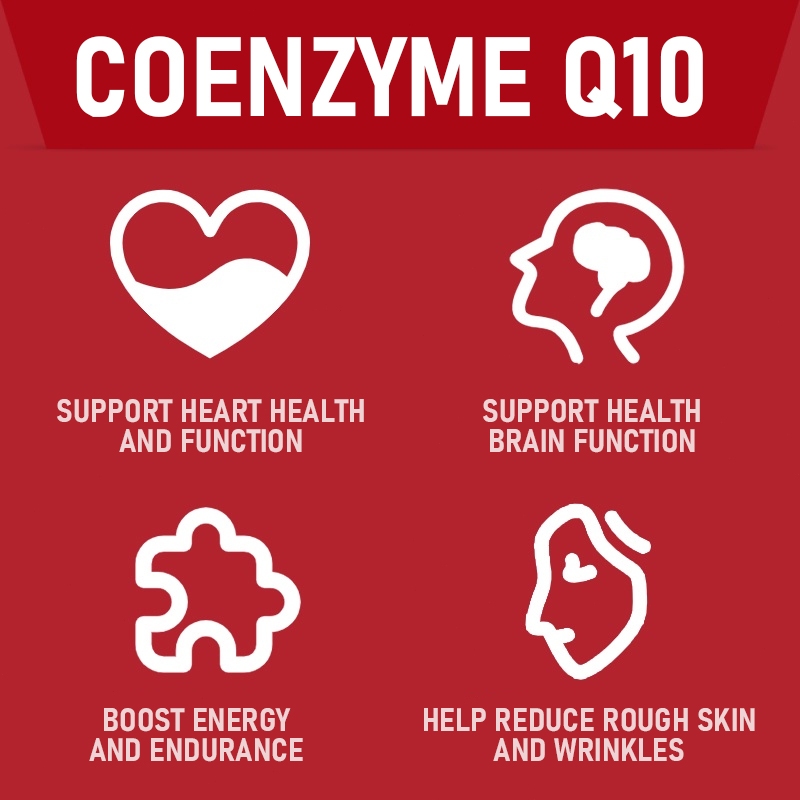 Coenzym Q10, chất chống oxy hóa, chống lão hóa, 400 mg, hỗ trợ sức khỏe tim mạch và sản xuất năng