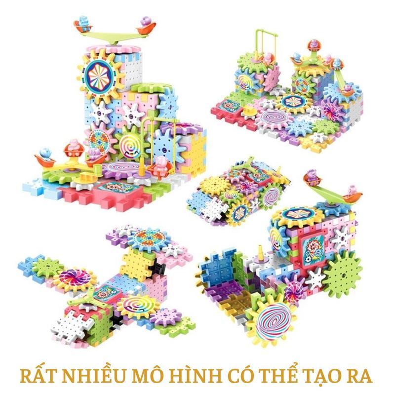 Bộ Đồ Chơi Lắp Ghép Thông Minh Mô Hình Bánh Răng Chuyển Động 73 Chi Tiết Đồ Chơi Phát Triển Trí Tuệ Cho Bé