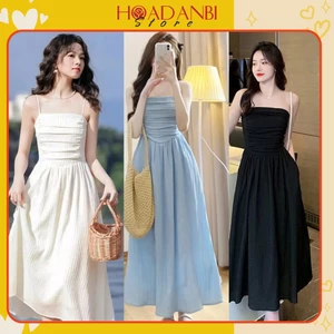 Váy thiết kế hai dây cúp ngực, đầm hai dây Loudress phong cách tiểu thư siêu xinh sẵn hàng kèm video
