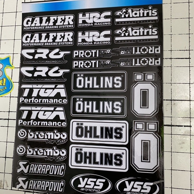 Tem LOGO STICKER trắng đen | Shopee Việt Nam